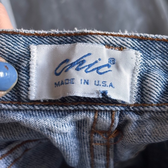 Vintage 80s/90s Chic Blue Acid Wash Women Jeans - Picture 3 of 6